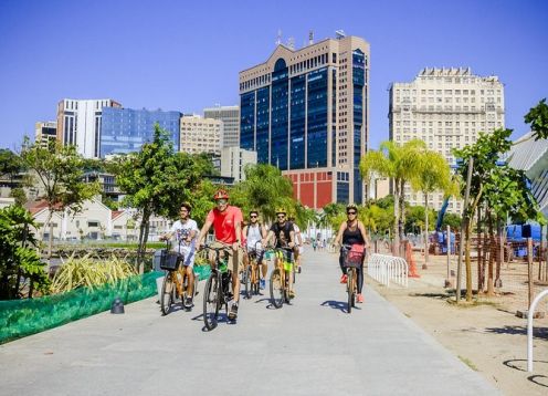 Bike tour, Sugar Loaf, Center and Olympic Boulevard. Rio de Janeiro, BRAZIL